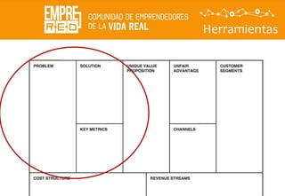 Herramientas
Descubrir
La
propuesta
de valor
 