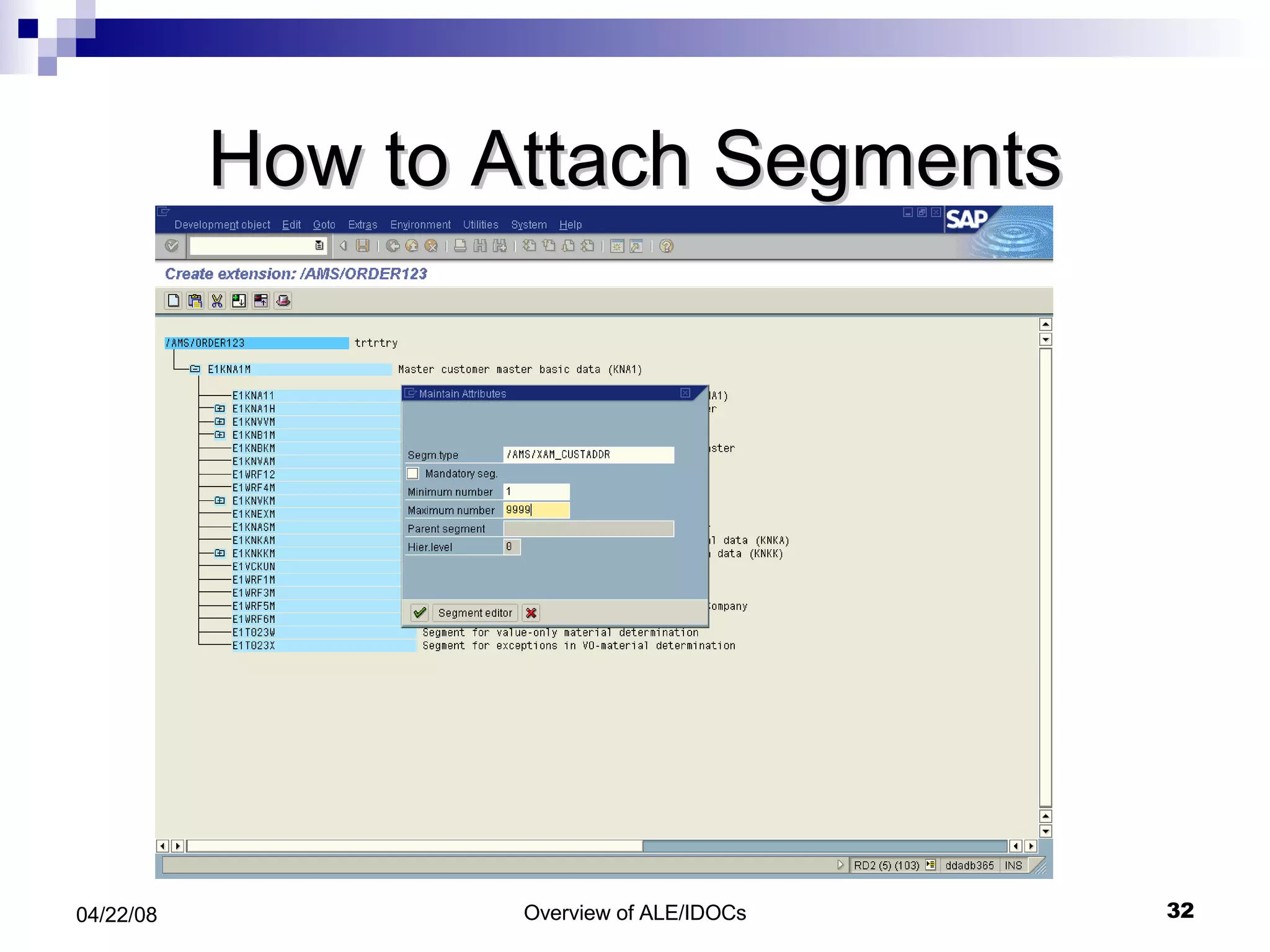 How to Attach Segments 