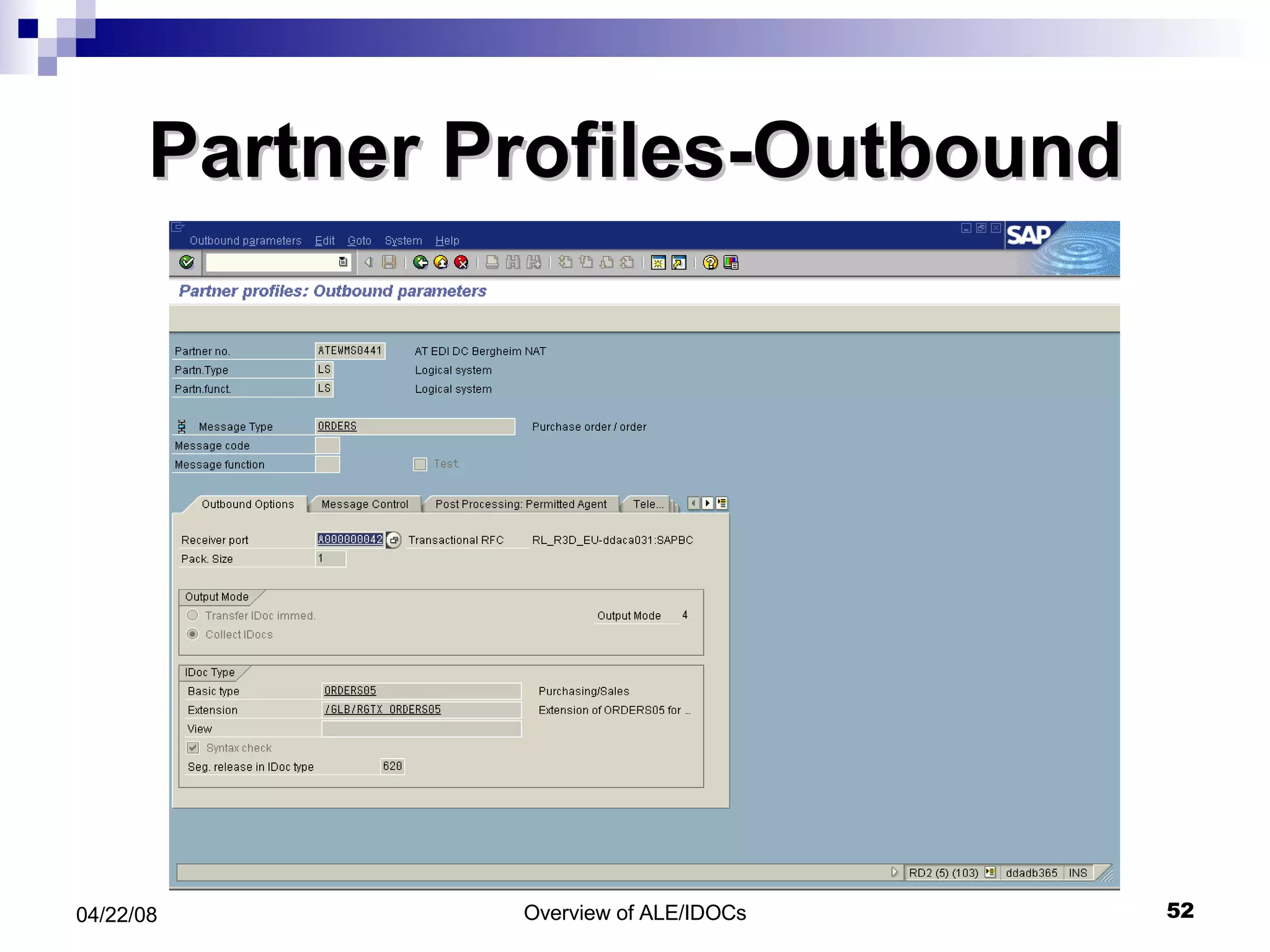 Partner Profiles-Outbound 