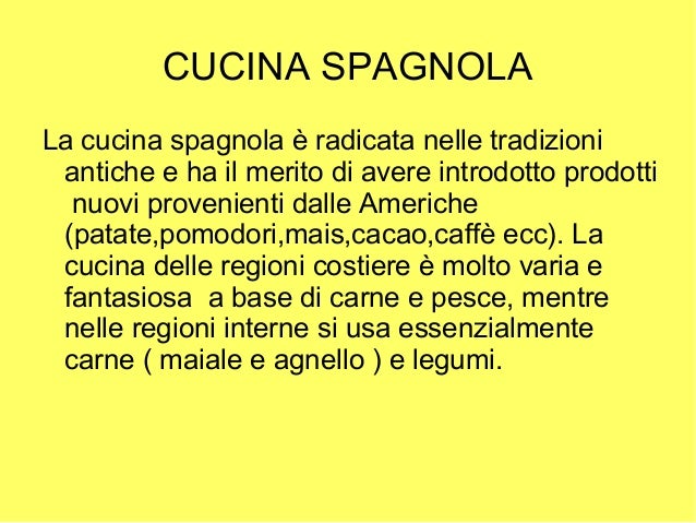 Geografia La Cucina Della Spagna