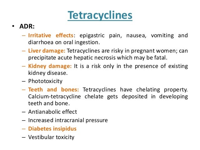 Tetracycline Class Of Antibiotics