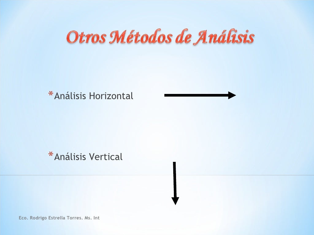 2 analisis vertical y horizontal