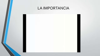 LA IMPORTANCIA
 