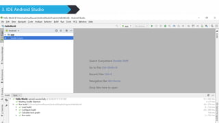 3. IDE Android Studio
Making money is art and
working is art and good
business is the best art.
 