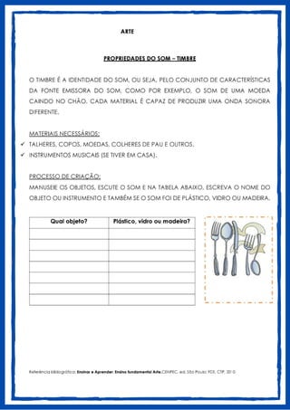 2° ANO - Arte.pdf - atividades de are para o 2 ano | PDF
