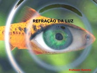 REFRAÇÃO DA LUZ
Professor Robinho
 