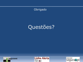 3. Perigos e prevençãoBloguesTelemóveisVírusRedes Sociais VirtuaisChats e ImsPeer-to-PeerCorreio electrónicoCyberbullyngPhishingi. O que é? Com o advento das telecomunicações sem fios, os telemóveis tornaram-se num equipamento essencial no dia-a-dia. A chegada da Terceira Geração de telemóveis aumentou o número de serviços possibilitando, por exemplo, o registo de imagens e vídeos ou o upload de músicas, jogos ou outros conteúdos através da ligação à Internet.