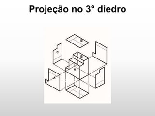 Projeção no 3° diedro
 