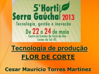 Tecnologia de produção
FLOR DE CORTE
Cesar Mauricio Torres Martinez
 