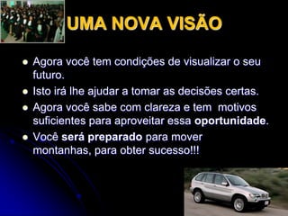 GERANDO OPORTUNIDADESA expansão da economia e a realidade dos investimentos em educação gera novas oportunidades de negócios.Permitir ganhos financeiros associado a capacitação contínua das pessoas é uma novidade no mercado educacional.Essa é a característica do nosso Programa de Milhas.