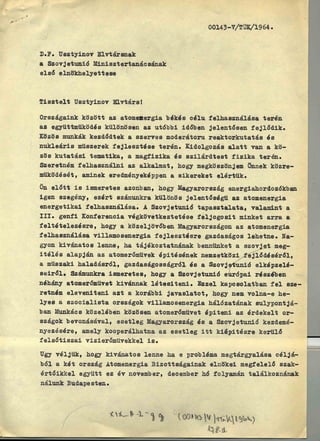 Apró levele Usztyinovnak (1964)