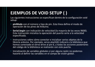 ARDUINO TIPOS VOID LOOP VOID SETUP SINTAXIS VARIABLES | PDF
