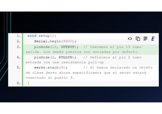 ARDUINO TIPOS VOID LOOP VOID SETUP SINTAXIS VARIABLES | PDF