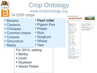 The Crop Ontology: a resource for enabling access to breeders’ data 
