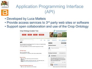 The Crop Ontology: a resource for enabling access to breeders’ data 