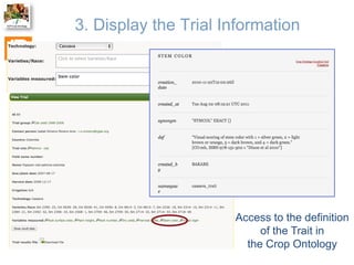 The Crop Ontology: a resource for enabling access to breeders’ data 
