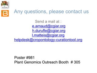 The Crop Ontology: a resource for enabling access to breeders’ data 