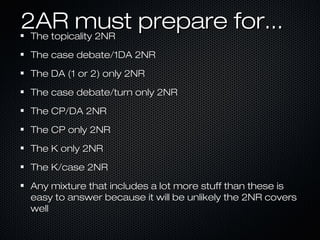 2ar situational debating in policy debate | PPT