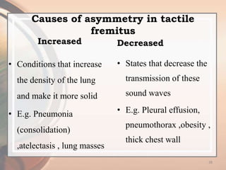 Friction Fremitus Assessment of patient with respiratory disorder | PPTX