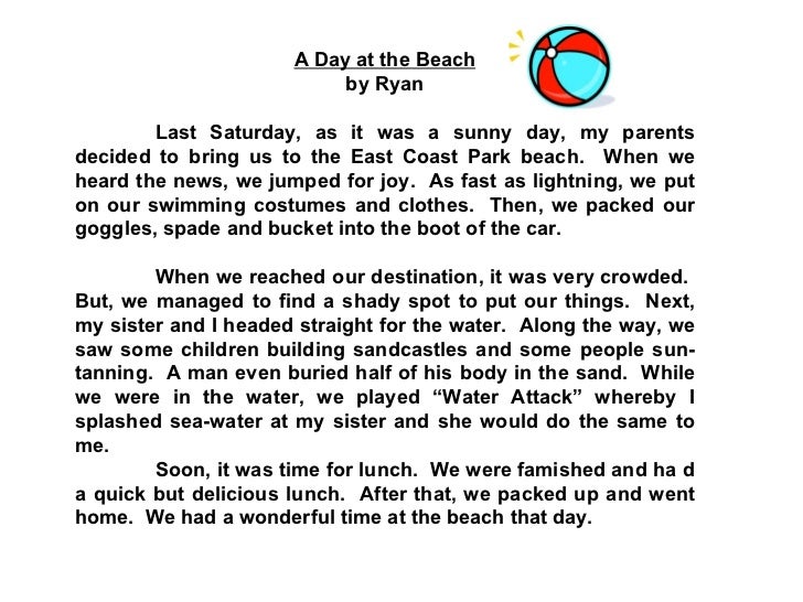 descriptive essay of the beach