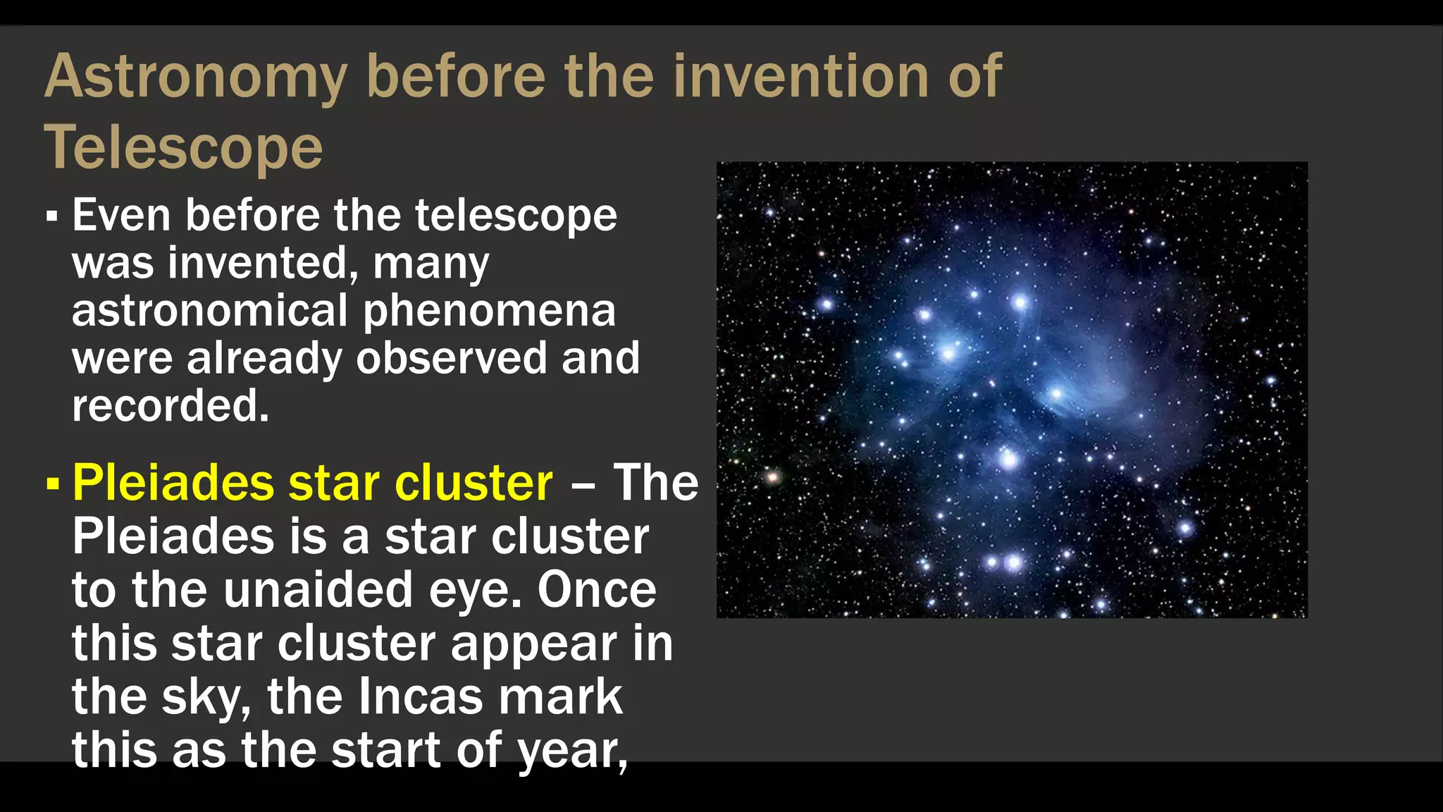 Astronomy and the invention of Telescope | PPTX