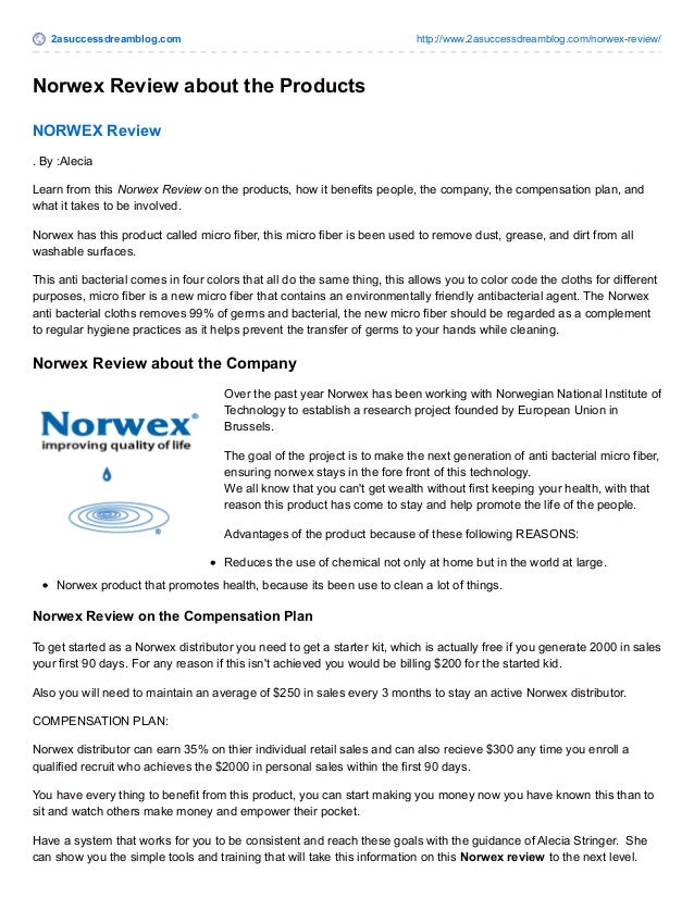 NORWEX Review