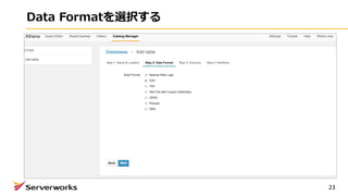 Data Formatを選択する
23
 