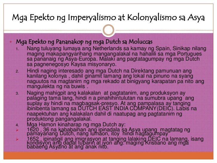 Epekto Ng Pananakop Ng Netherlands Sa Indonesia Epekto Ng Pananakop Ng Netherlands Sa Indonesia
