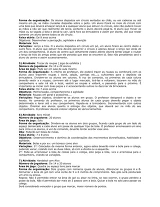 (2) atividades recreativas