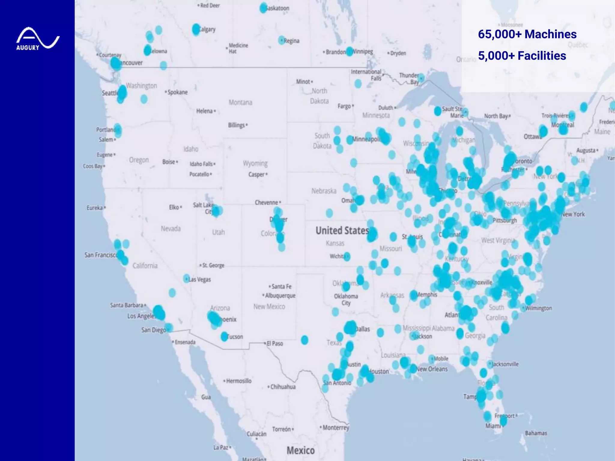 65,000+ Machines
5,000+ Facilities
 