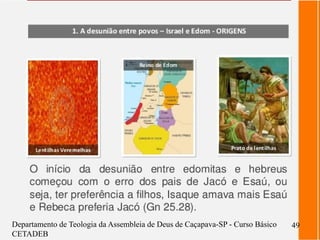 Departamento de Teologia da Assembleia de Deus de Caçapava-SP - Curso Básico
CETADEB
49
 