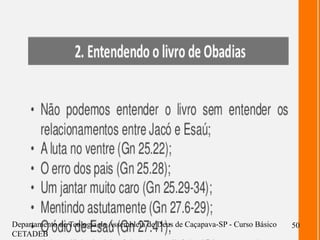 Departamento de Teologia da Assembleia de Deus de Caçapava-SP - Curso Básico
CETADEB
50
 