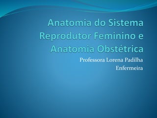 Professora Lorena Padilha
Enfermeira
 