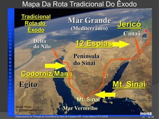 de 40
Mapa Da Rota Tradicional Do Êxodo
Departamento de Teologia da Assembleia de Deus de Caçapava-SP - Curso Básico CETADEB 35
 