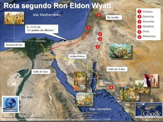 de 40
Mapa Da Rota Secundária Do Êxodo
Departamento de Teologia da Assembleia de Deus de Caçapava-SP - Curso Básico CETADEB 36
 