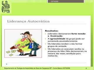 CETADEB
Departamento de Teologia da Assembleia de Deus de Caçapava-SP - Curso Básico CETADEB 9
 