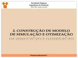 Capacitar operadores do sistema.Simulação Computacional é a representação de um sistema real através de um modelo utilizando um computador, trazendo a vantagem de se poder visualizar esse sistema, implementar mudanças e responder a testes do tipo “o que aconteceria se” (what-if), minimizando custos e tempo“Todos os modelos estão errados, mas alguns são úteis” (Box 1976)