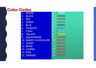 2a web technology html basics 1 | PDF