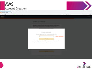 AWS
Account Creation
< Check you phone >
 