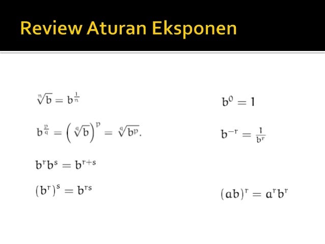 Soal Soal eksponen Soal Soal eksponen