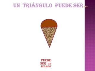 Un triángulo puede ser…Puedeser un helado