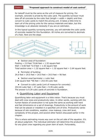 Cost Control Process for Construction | PDF