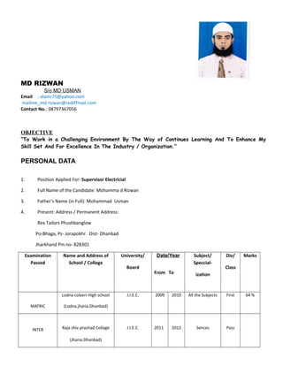 MD RIZWAN SUPERVISOR - Copy | DOC