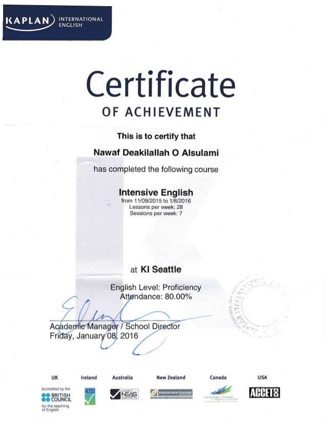 kaplan-certificate