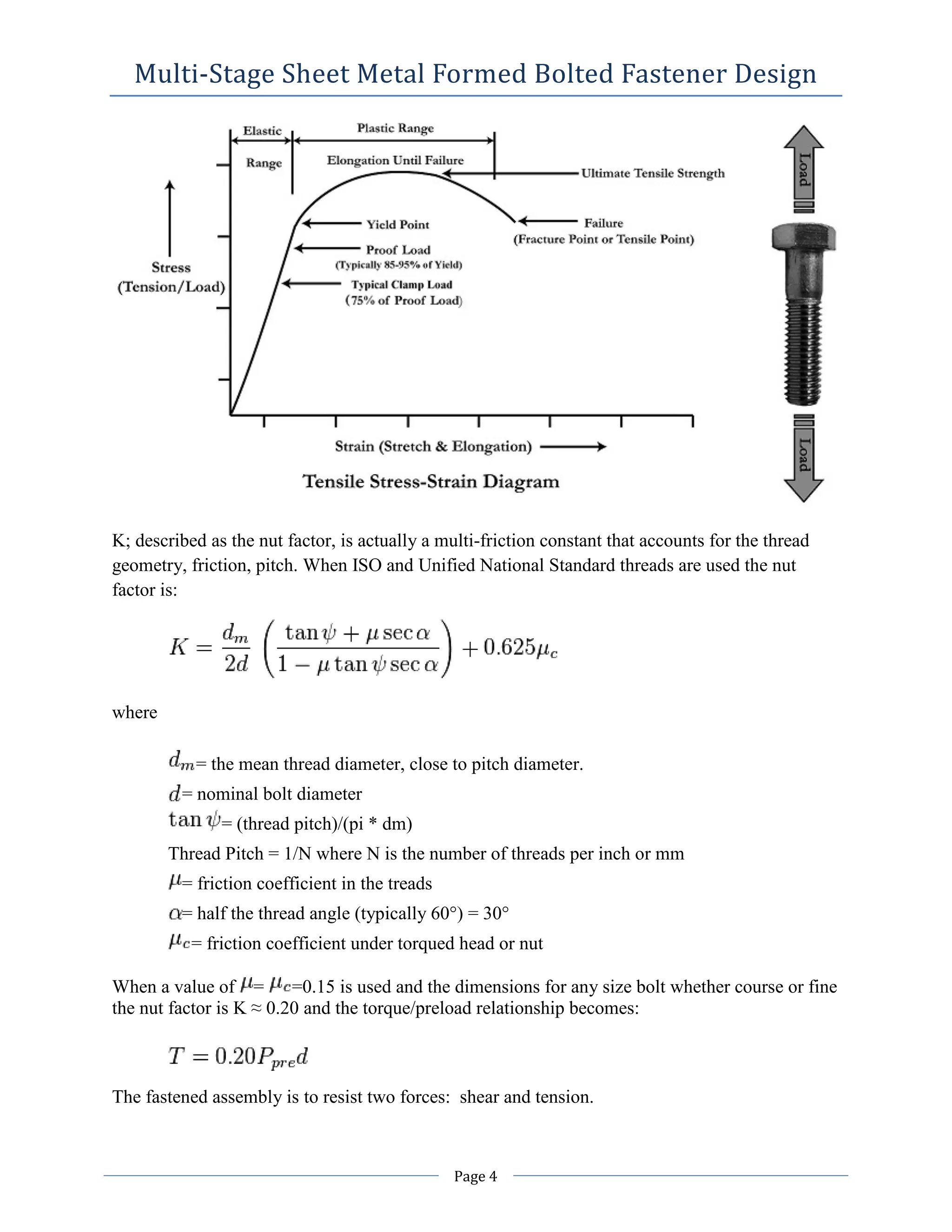 Fastener Pattern Equations Multi-StageSheet Metal Fromed Bolted Fastener Design | PDF