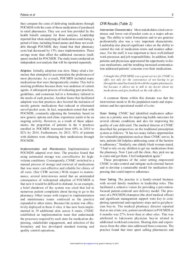 American Journal of Medical Quality2015Palacio1062860614568646