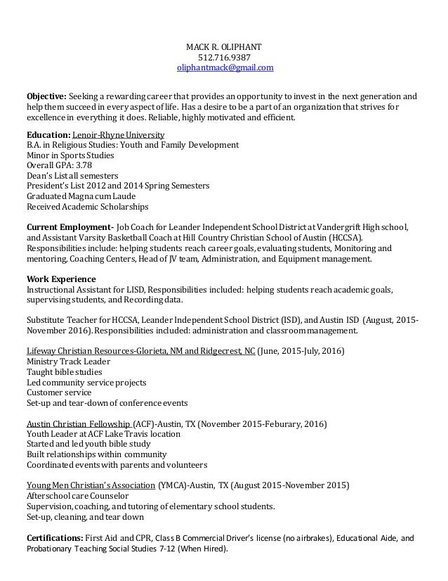 mack 39 s teacher certified resume - Macks Teacher Certified Resume 1 1 638 