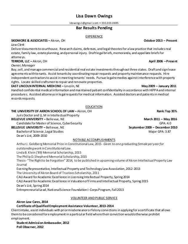 lisa owings resume results resumes