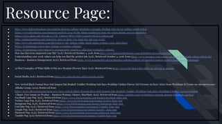 Resource Page:
● http://www.dailynebraskan.com/opinion/dickens-college-graduates-struggle-finding-jobs-in-an-online-world/article
● https://www.theatlantic.com/business/archive/2014/08/the-thing-employers-look-for-when-hiring-recent-graduates
● https://www.sdcity.edu/Portals/0/CMS_Editors/MESA/PDFs/Generic/HSvsCCculture.pdf
● http://myblackmatters.com/interview-tips-to-help-you-land-the-job-you-want/
● http://www.chicagotribune.com/lifestyles/ct-life-dating-while-black-alpha-woman-0306-story.html
● https://trainingmag.com/6-tips-change-workplace-climate/
● https://trainingmag.com/content/6-management-practices-affecting-workplace-climate/
● How has this term impacted your life? (n.d.). Retrieved October 4, 2018, from http://www.businessdictionary.com/definition/networking.html
● Understanding your work values can help you find the perfect job. (n.d.). Retrieved October 4, 2018, from https://www.monster.com/career-advice/article/work-values-check-list
● Business - Business Management. (n.d.). Retrieved from https://www.manchester.edu/academics/colleges/college-of-business/majors-minors/business-management
● 30 Best Examples of What Skills to Put on a Resume (Proven Tips). (n.d.). Retrieved from https://zety.com/blog/what-skills-to-put-on-a-resume
● Social Media. (n.d.). Retrieved from https://ocs.yale.edu/get-advice/social-media
● New Arrival Black Formal Boys Suit Jongen Pak Bruiloft Toddler Wedding Suit Boys Wedding Clothes Flower Girl Dresses-in Boys' Attire from Weddings & Events on Aliexpress.com |
Alibaba Group. (2015). Retrieved from
https://www.aliexpress.com/item/2015-New-Arrival-Black-Formal-Boys-Suit-Jongen-Pak-Bruiloft-Toddler-Wedding-Suit-Boys-Wedding-Clothes/32431917798.html
● Clipart. Free Image on Pixabay - Business Woman, Glasses, Shorthair. (n.d.). Retrieved from https://pixabay.com/en/business-woman-glasses-shorthair-1467854/
● Facebook Logo Png. (n.d.). Retrieved from https://www.freeiconspng.com/images/facebook-logo-png
● Twitter Logo Png. (n.d.). Retrieved from https://www.freeiconspng.com/images/twitter-logo-png
● Instagram Png. (n.d.). Retrieved from https://www.freeiconspng.com/images/Instagram-logo-png
● YouTube Png. (n.d.). Retrieved from https://www.freeiconspng.com/images/Youtube-logo-png
● Google Png. (n.d.). Retrieved from https://www.freeiconspng.com/images/google+-logo-png
● Pinterest Png. (n.d.). Retrieved from https://www.freeiconspng.com/images/pinterest-logo-png
● Tumblr Png. (n.d.) Retrieved from https://www.freeiconspng.com/images/Tumblr-logo-png
 