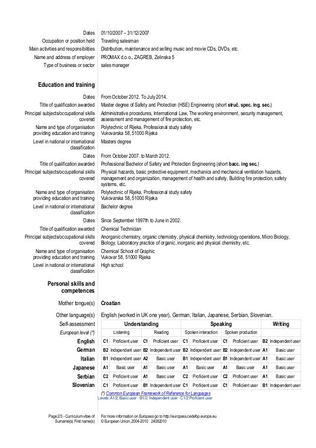 europass cv template docx europass cv template slovenian image collections certificate design and template europass cv template docx europass cv template slovenian image collections certificate design and template